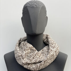 Twisted Snood Mooskit and Natural White Lambswool #13