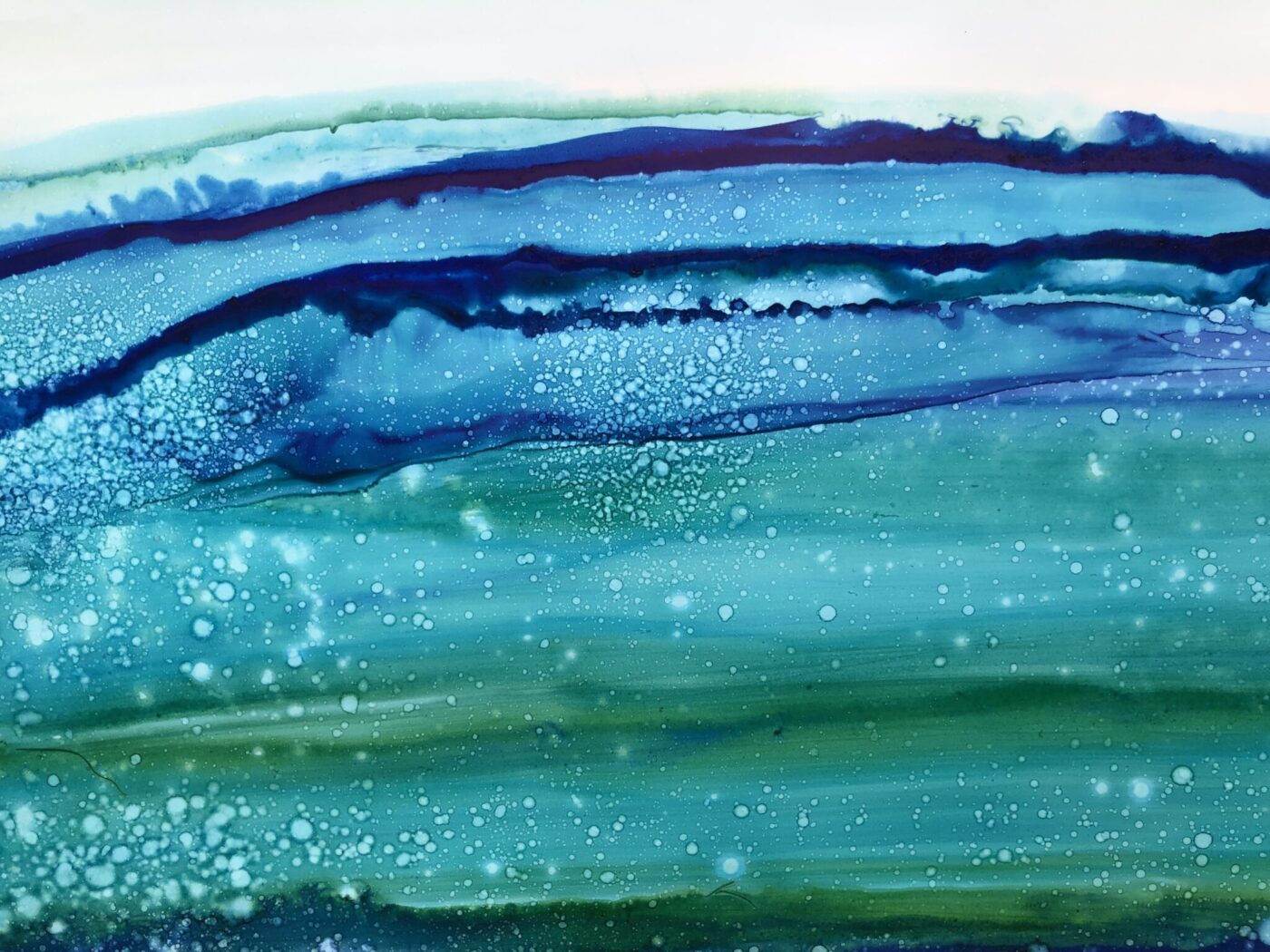 abstract underwater painting